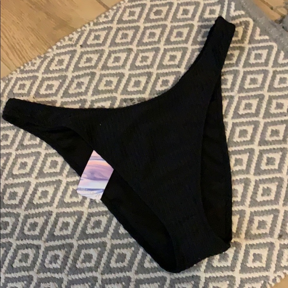 Black bathing suit bottoms